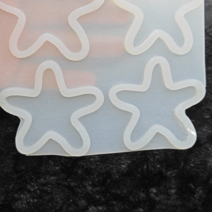 Deniz Yıldızı Epoksi Kalıbı 4lü Kod: SNTm174 (inci)