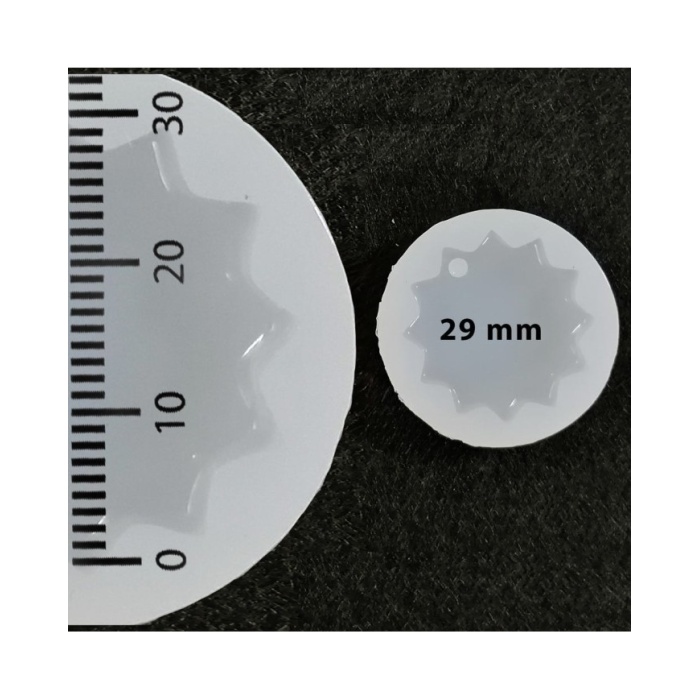 Güneş Kolye Reçine Epoksi Kalıp-delikli - E23