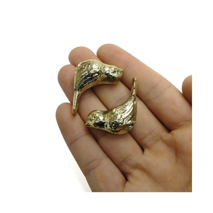 1 Çift - Epoksi Tepsi Kulbu Başlığı Gold  Model