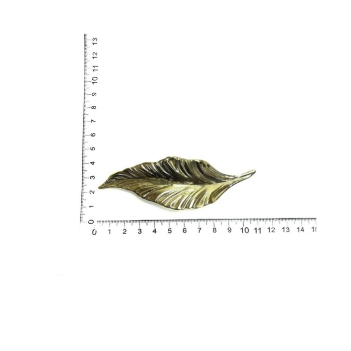 Epoksi Tepsi Kulbu ,Yaprak Model Gold - 1 Adet