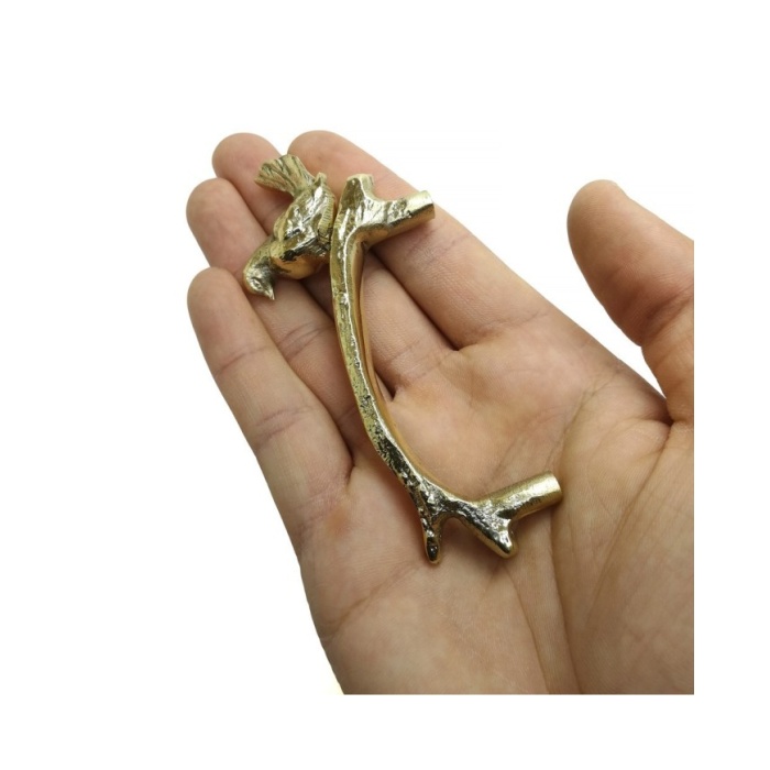 Epoksi Tepsi Stand Aparatı - Kulbu Gold Dal ve kuş Model - 1 Adet