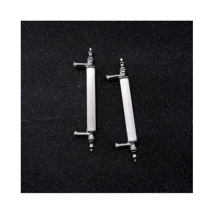 Tepsi Epoksi Kalıp Kulpu Gümüş - Metal Tırtıklı (Leb)