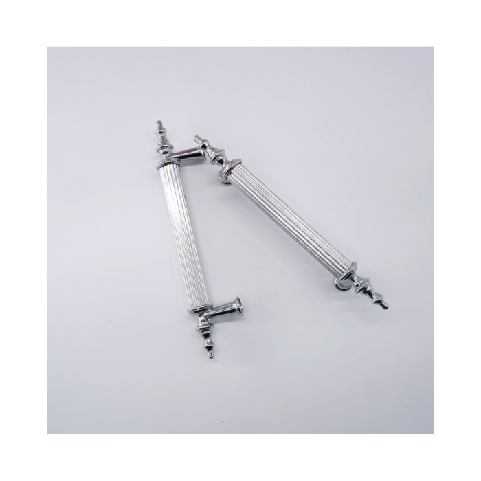 Tepsi Epoksi Kalıp Kulpu Gümüş - Metal Tırtıklı (Leb)