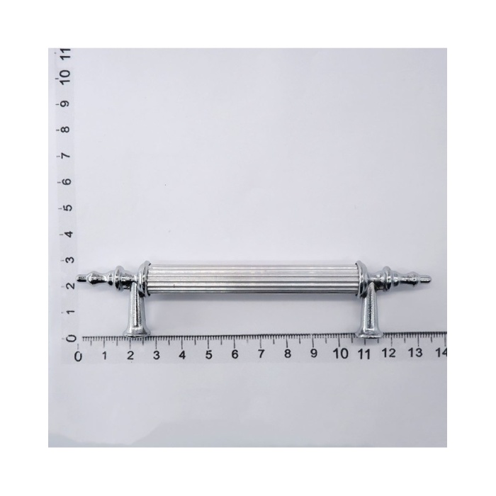 Tepsi Epoksi Kalıp Kulpu Gümüş - Metal Tırtıklı (Leb)