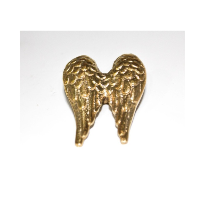 1 Adet -  Pirinç Kaplama Vidalı Tepsi Kulpu - Melek Kanadı Model