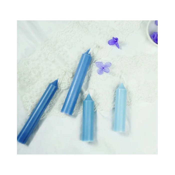 Uzun Yuvarlak Klasik Mika Mum Kalıbı - Mika Model: