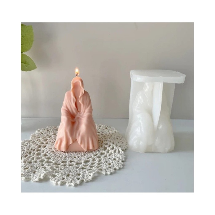 Hayalet Silikon Mum Kalıbı - Hobi Silikon Kalıbı - Kod:1102