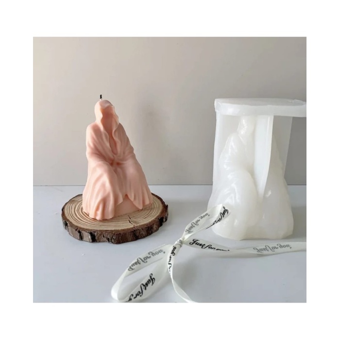 Hayalet Silikon Mum Kalıbı - Hobi Silikon Kalıbı - Kod:1102