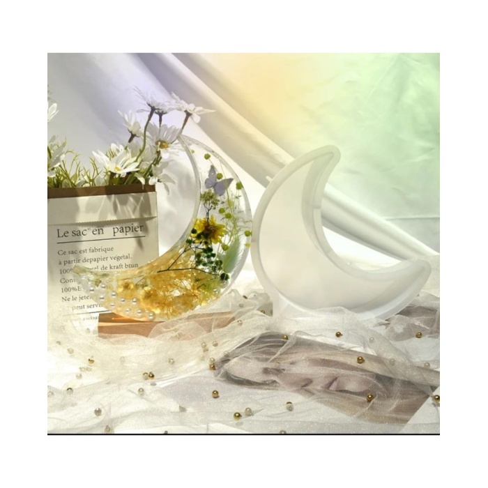 Ay Model Epoksi Reçine Silikon Kalıp Kod: 87