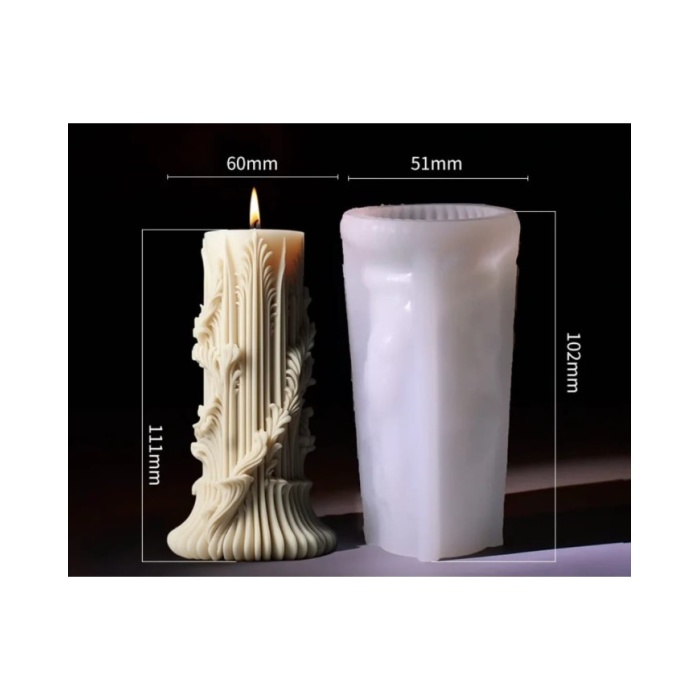 Bitki Asma Model Roma Sütun Mum Kalıbı Kod:1182