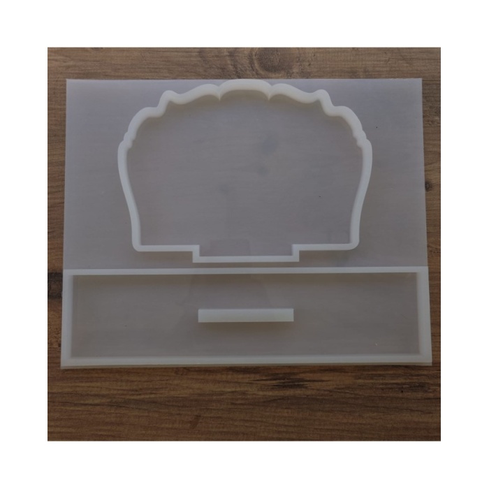 Şekilli Masa Üstü İsimlik Epoksi Reçine Silikon Kalıp Kod: