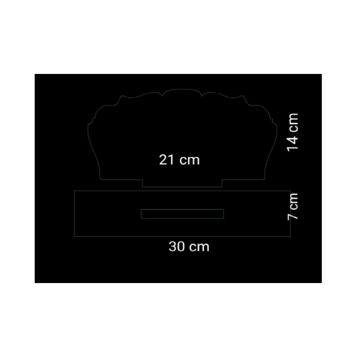Şekilli Masa Üstü İsimlik Epoksi Reçine Silikon Kalıp Kod: