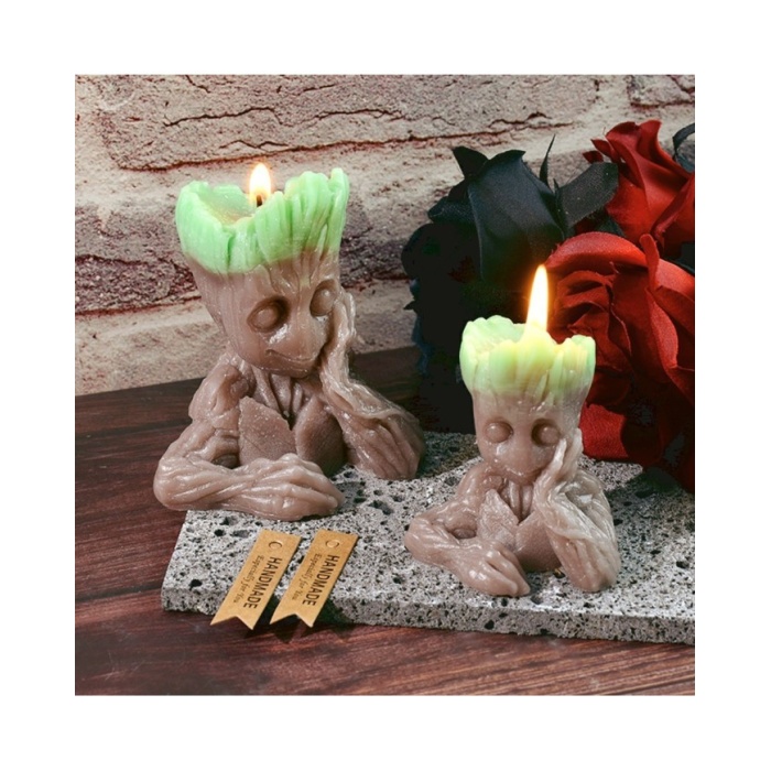 Doğa Dostu Figürlü Epoksi Mum ve Beton Kalıbı - Kod: 481B