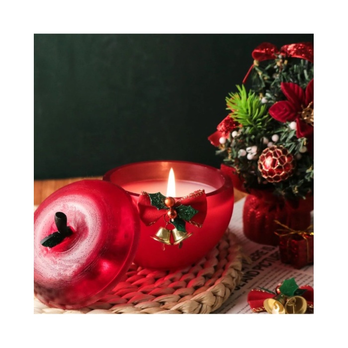 Noel Elması Mum Epoksi ve Beton Kalıbı - Kod: 1155B
