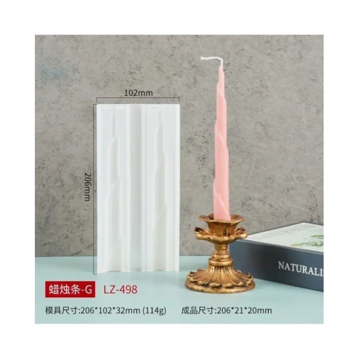 Pimli Şamdan Dal Mum Kalıbı - Hobi Silikon Kalıbı -KOD 1255C