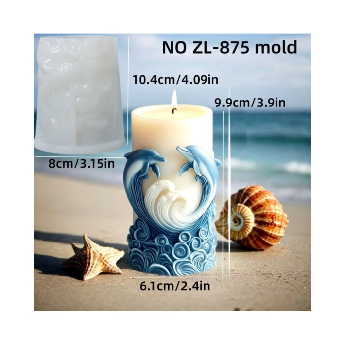 Yunus Model Silikon Mum Beton Kalıbı kod 1084F