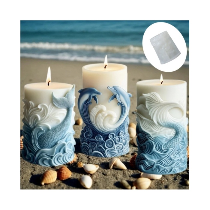 Yunus Model Silikon Mum Beton Kalıbı kod 1084F