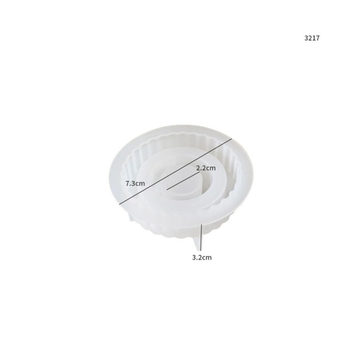 Şamdan Silikon Kalıp Beton Mum Altlıgı Kod 1004B