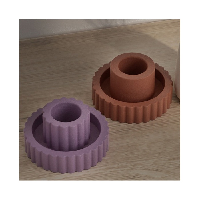 Şamdan Silikon Kalıp Beton Mum Altlıgı Kod 1004B