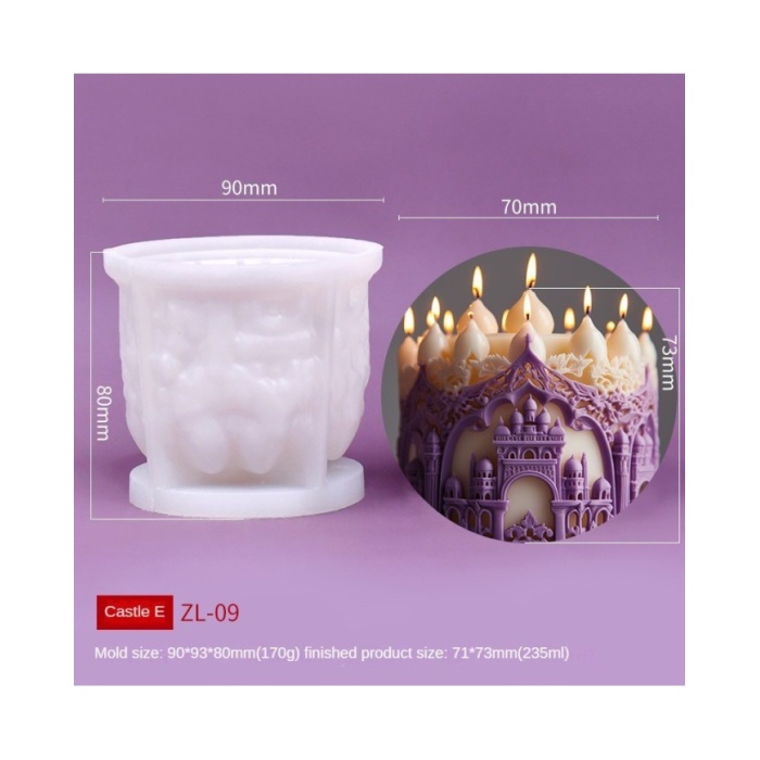 Katatirel Kale Epoksi Mum ve Beton Kalıbı - Kod: 1199C