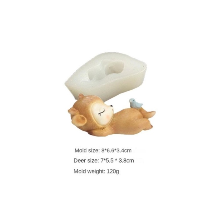 Sevimli geyik figürü Sırt Üstü Yatan Model Kod M1