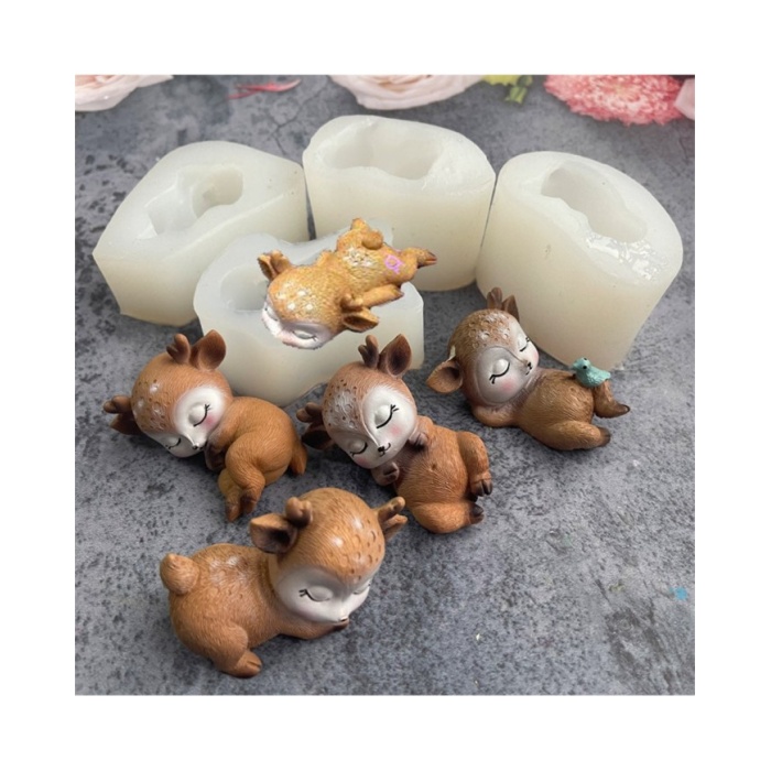 Sevimli geyik figürü Yüz Üstü Yatan Model Kod M3