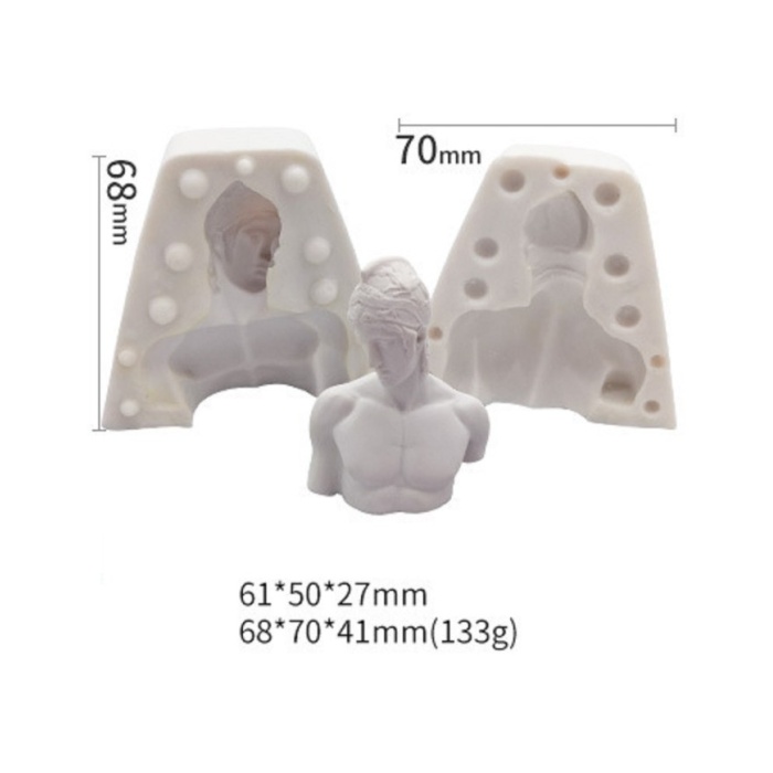 Gladyatör Mum Beton Pimli Silikon Kalıp Kod 1259E