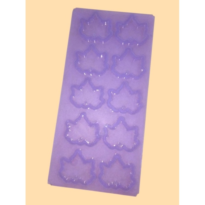 10 Adet Reçine Epoksi Kalıp Çoklu Kolye Anahtarlık  Çınar Yaprağı 4.5 cm