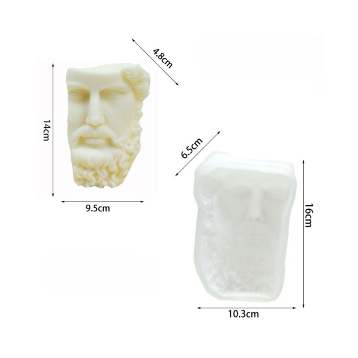 Ressam Michelangelo Heykeli Mum Beton Sabun Kalıbı Kod:1262