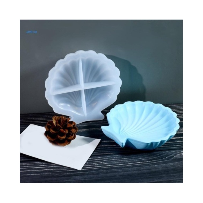 İstiridye Yuvarlak Kase Epoksi ve Beton Silikon Kalıp - Kod: 1021B