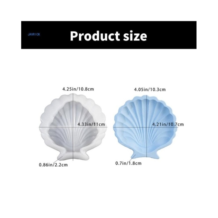 İstiridye Yuvarlak Kase Epoksi ve Beton Silikon Kalıp - Kod: 1021B