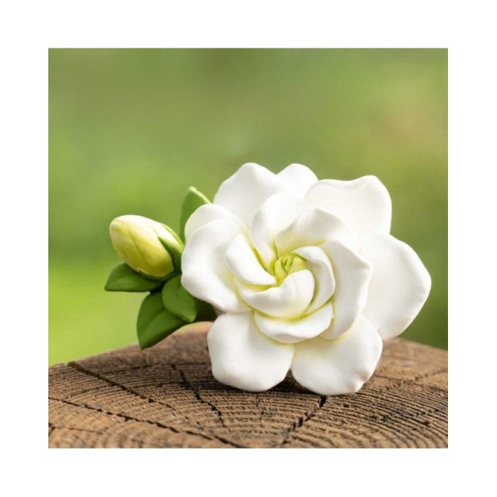 Tomurcuk Gül Çiçeği Epoksi Mum ve Beton Kalıbı - Kod: 1275