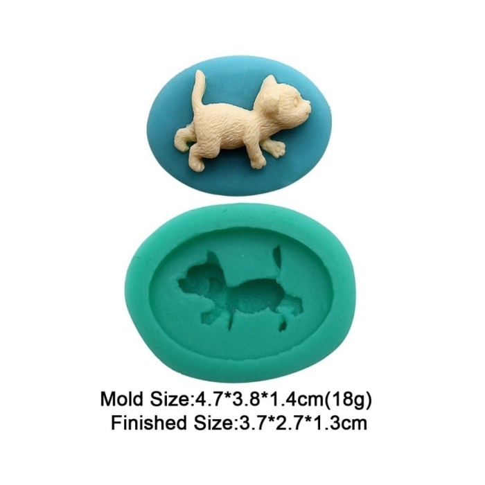 Uyuyan Köpekçik Silikon Reçine Epoksi Silikon Kalıbı - Kod:M8