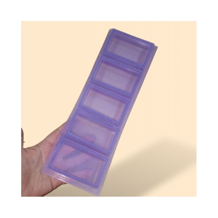 Reçine Epoksi Sabun Mum Silikon Kalıp 8x4x2 cm