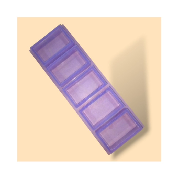 Reçine Epoksi Sabun Mum Silikon Kalıp 8x4x2 cm