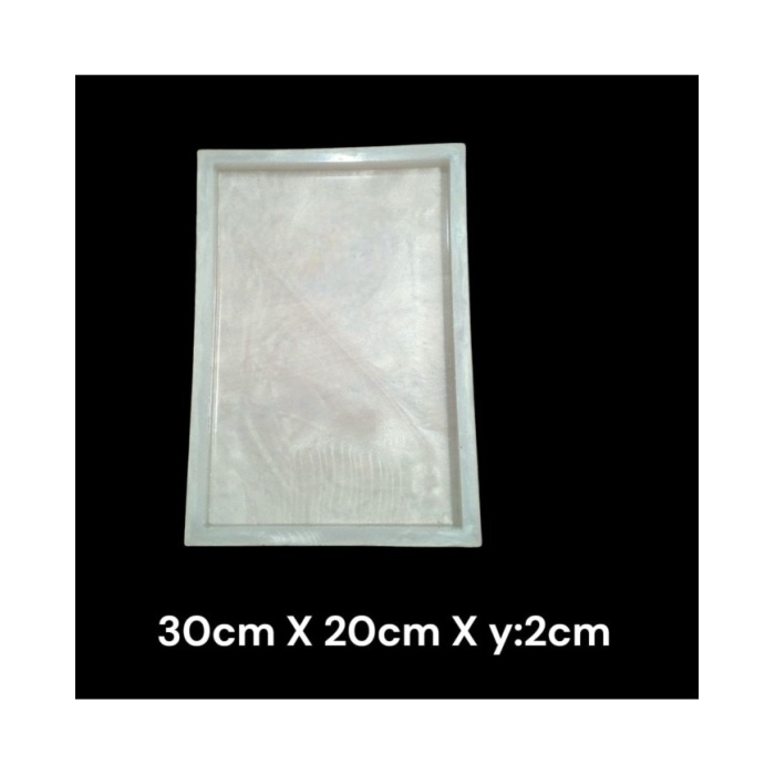 Dikdörtgen Resin Epoksi Silikon Kalıp 40 cm x 20 cm x 2 cm