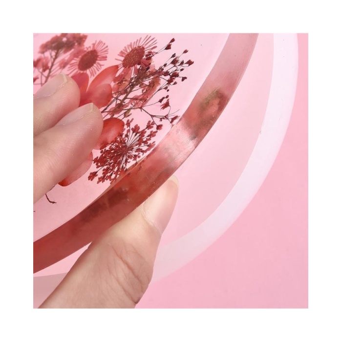 Dikdörtgen Resin Epoksi Silikon Kalıp 40 cm x 20 cm x 2 cm