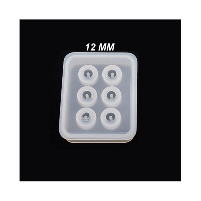 5 adet - Reçine  Epoksi silikon Boncuk Kalıbı -12mm- 161