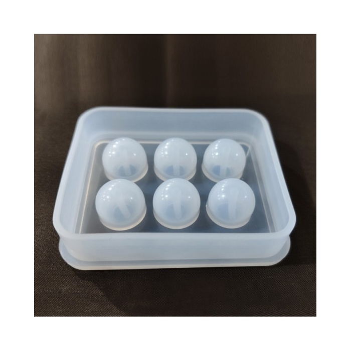 5 adet - Reçine  Epoksi silikon Boncuk Kalıbı -12mm- 161