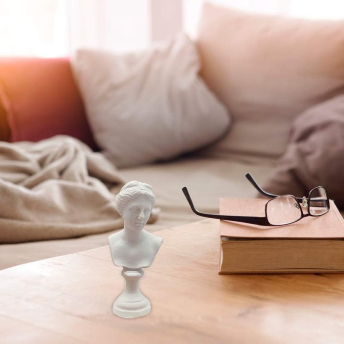 Romalı Kadın Suretli Mum Beton Silikon Kalıp  1259B