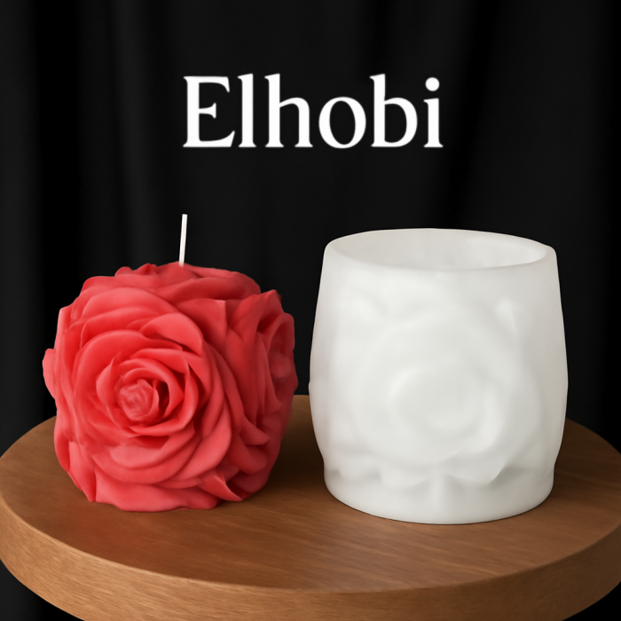 Gül Buketi Epoksi Mum ve Beton Kalıbı - Kod: 1170B