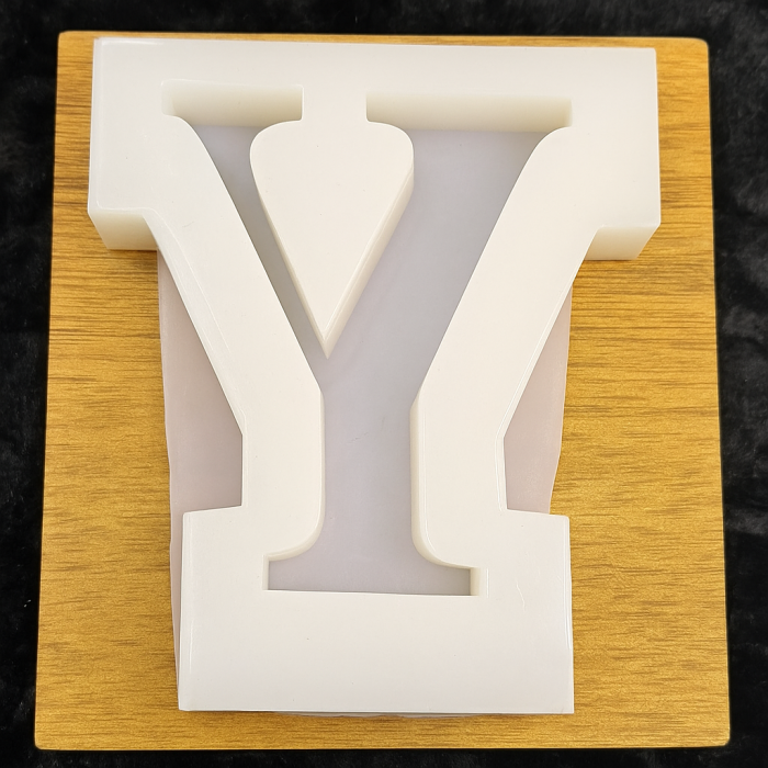 Y Harfi Epoksi Beton Mum Kalıp - L Boy