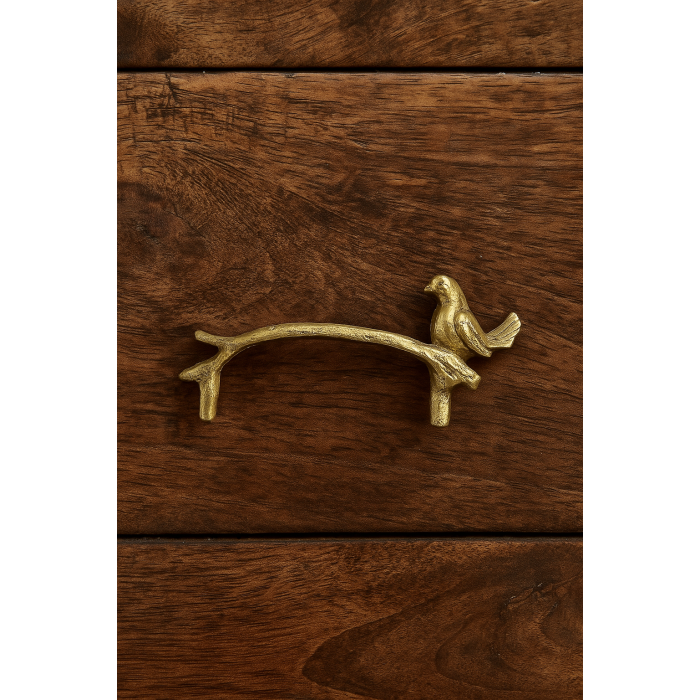 Epoksi Tepsi Stand Aparatı - Kulbu Gold Dal ve kuş Model - 1 Adet