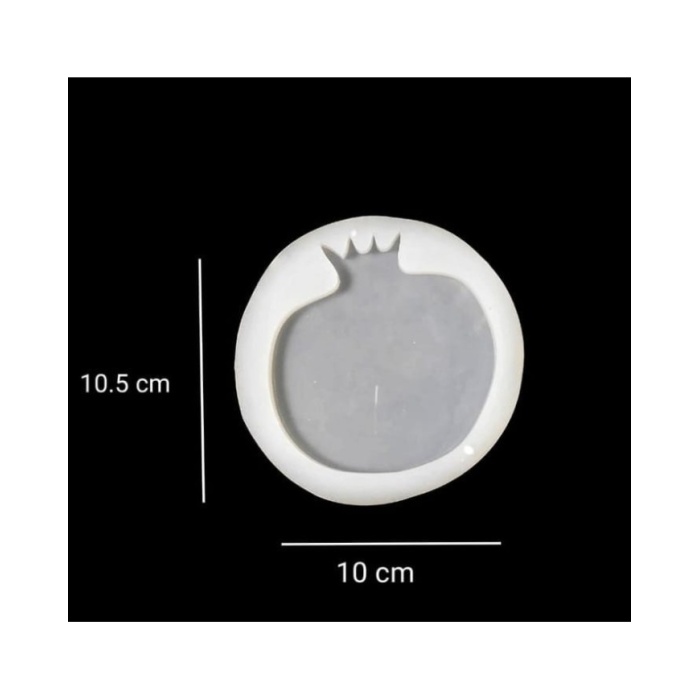 5 Adet Nar Bardak Altı Kalıbı - Hobi Silikon Kalıbı -Snt B105inci