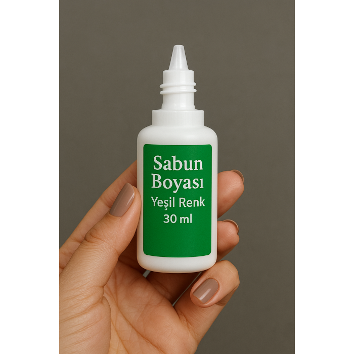 1 adet Sabun Boyası veya Renklendirici - Yeşil - 30 ml