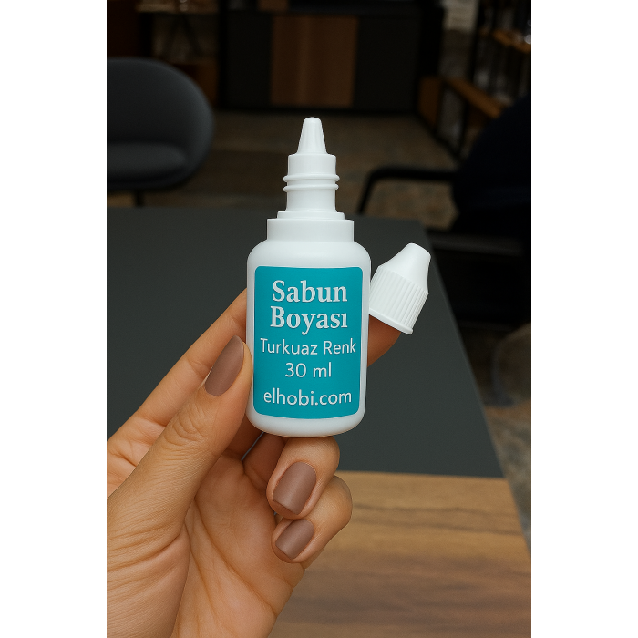 1 adet Sabun Boyası veya Renklendirici - Turkuaz - 30 ml