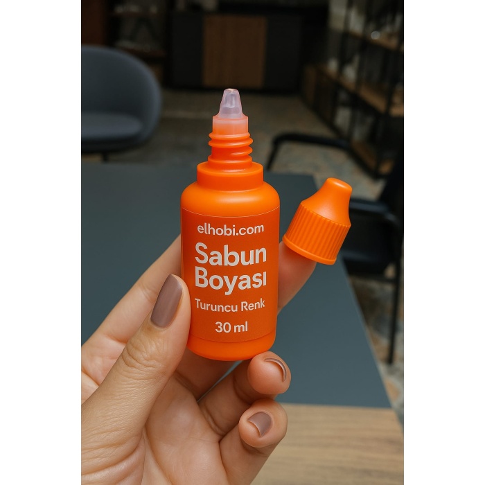 1 Adet Sabun Boyası veya Renklendirici - Turuncu - 30 ml