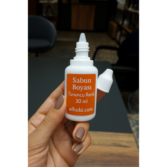 1 Adet Sabun Boyası veya Renklendirici - Turuncu - 30 ml