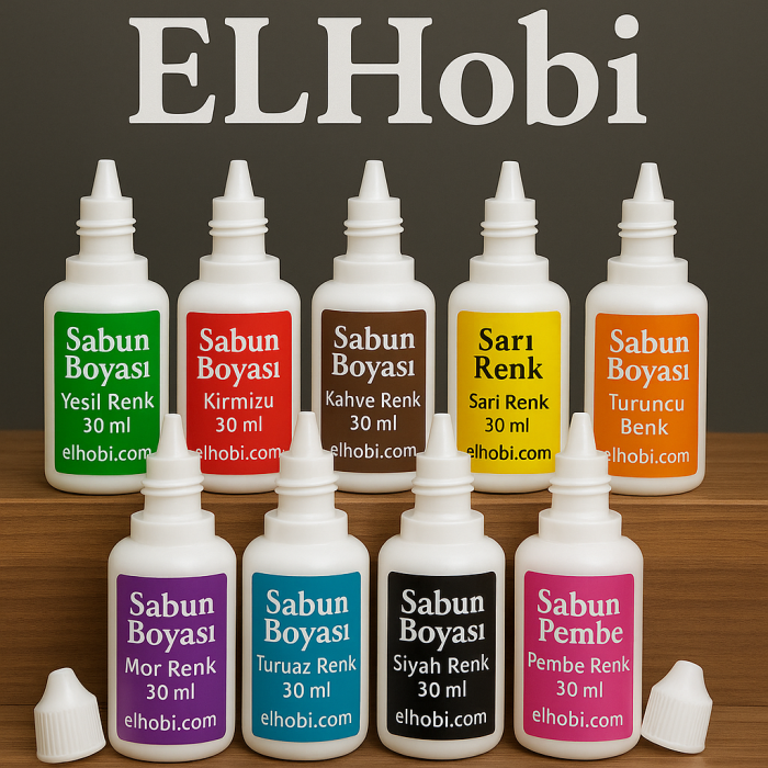 10 adet Farklı Renklerde Sabun Boyası veya Renklendirici