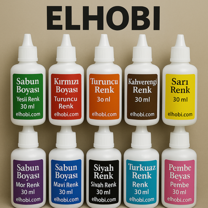 10 adet Farklı Renklerde Sabun Boyası veya Renklendirici